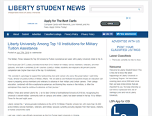 Tablet Screenshot of libertystudentnews.com